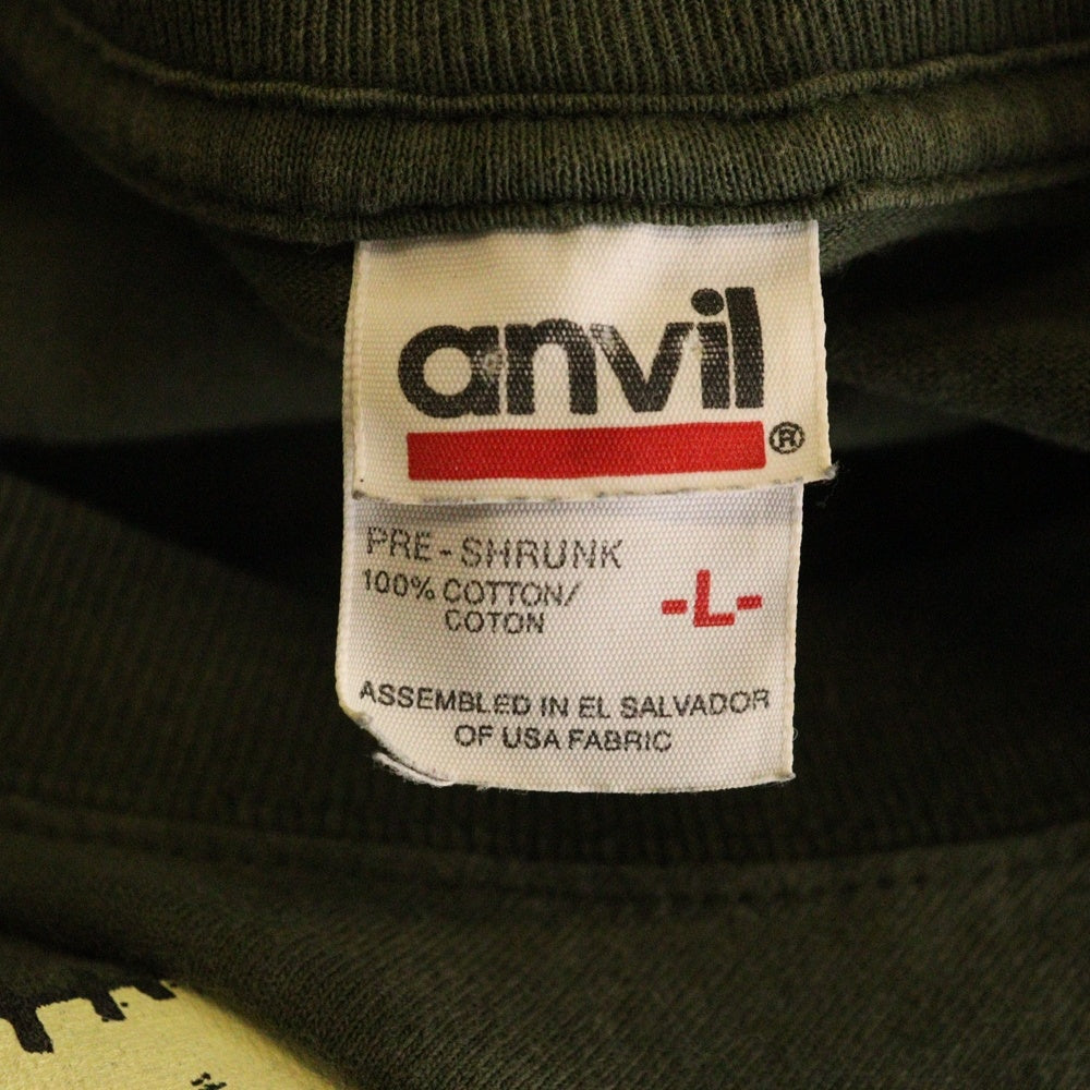 VINTAGE(ヴィンテージ) 00's GREEN DAY NIMROD ANVIL グリーンデイ ニムロッド 両面プリント半袖Tシャツ カットソー カーキ