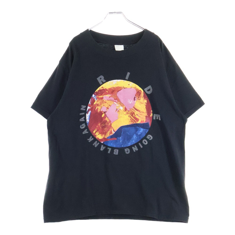 VINTAGE(ヴィンテージ) 90's RIDE GOING BLANK AGAIN ライド ゴーイングブランクアゲイン 両面プリント半袖Tシャツ カットソー ブラック