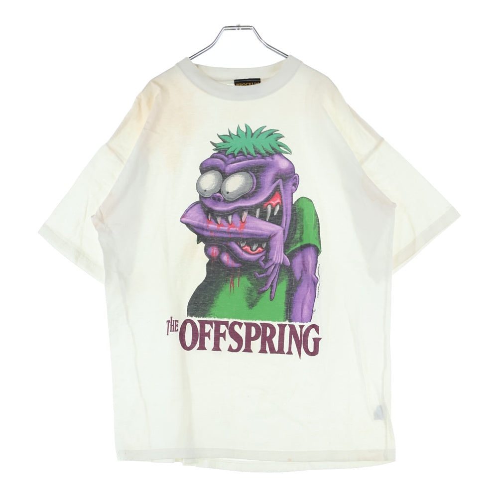 VINTAGE(ヴィンテージ) 90's THE OFFSPRING 1995 BROCKUM ジャマイカタグ オフスプリング フロントプリント半袖Tシャツ カットソー ホワイト