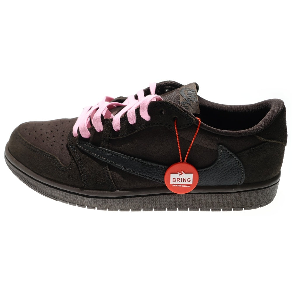 NIKE(ナイキ) ×TRAVIS SCOTT AIR JORDAN 1 LOW OG SP VELVET BROWN AND DARK MOCHA DM7866-202 トラヴィススコット エアジョーダン1 ローカットスニーカー US9/27cm