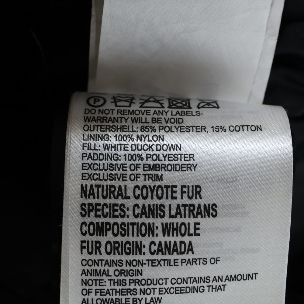 CANADA GOOSE(カナダグース) RUSSELL ラッセル ファーフーデッド ナイロン ダウンジャケット ブラック 2301JM