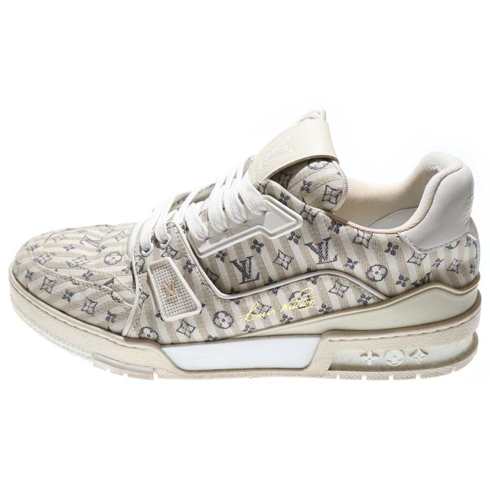 LOUIS VUITTON(ルイヴィトン) 23AW モノグラム LVトレイナーライン レザー/キャンバス ローカットスニーカー ベージュ VL0223
