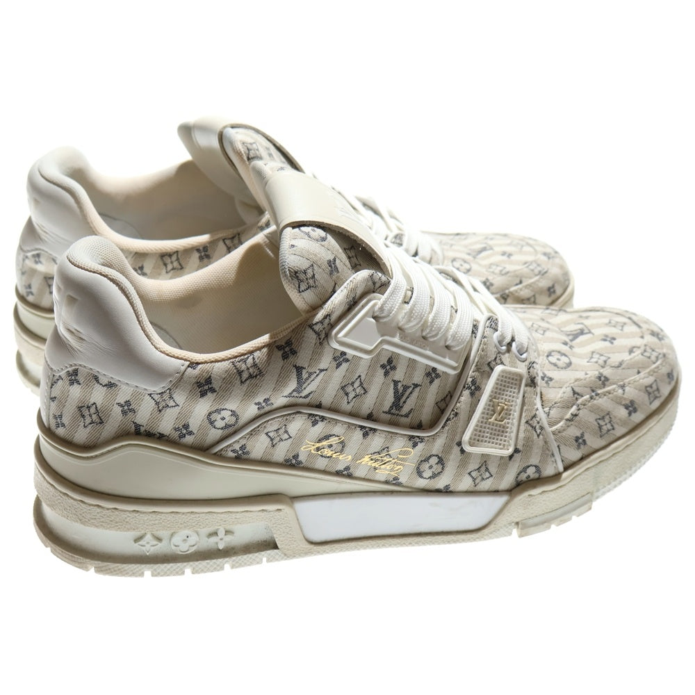 LOUIS VUITTON(ルイヴィトン) 23AW モノグラム LVトレイナーライン レザー/キャンバス ローカットスニーカー ベージュ VL0223