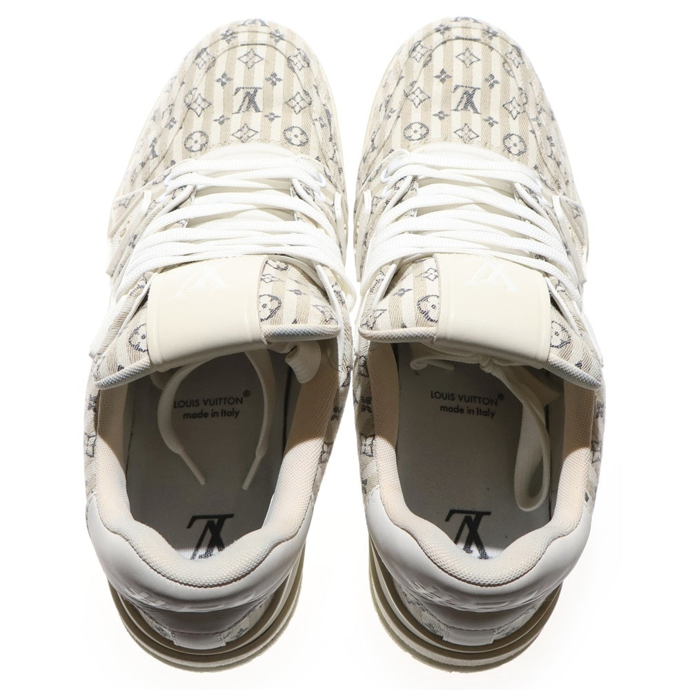 LOUIS VUITTON(ルイヴィトン) 23AW モノグラム LVトレイナーライン レザー/キャンバス ローカットスニーカー ベージュ VL0223