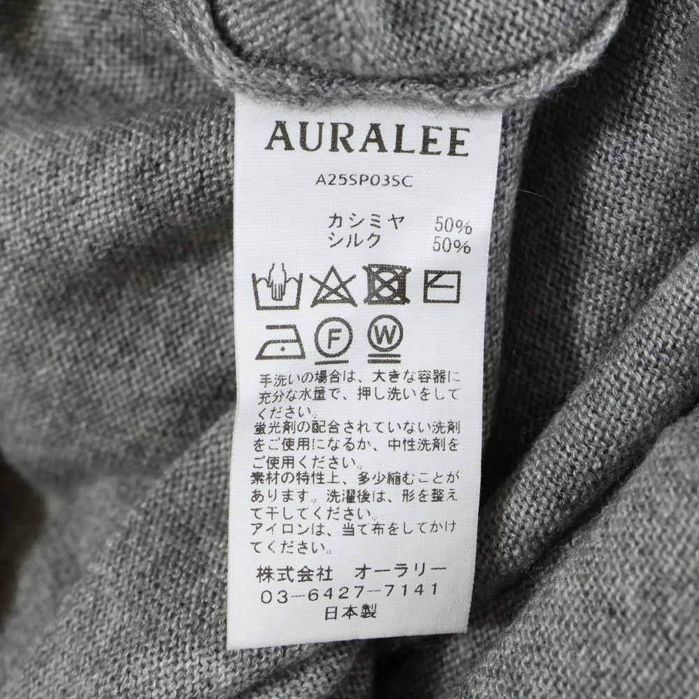 AURALEE(オーラリー) 25SS SUPER FINE CASHMERE SILK KNIT BOAT NECK