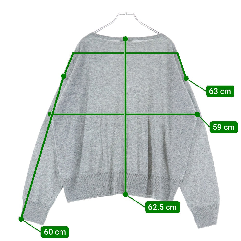 AURALEE(オーラリー) 25SS SUPER FINE CASHMERE SILK KNIT BOAT NECK セーター カシミヤ A25SP03SC グレー