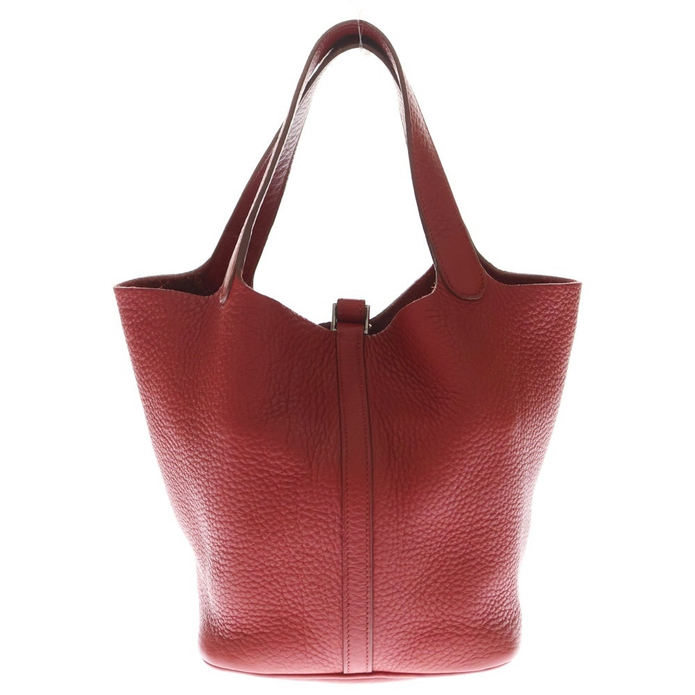 HERMES(エルメス) ピコタン22 ルージュカザック トリヨン □M刻印 SV金具 レディース