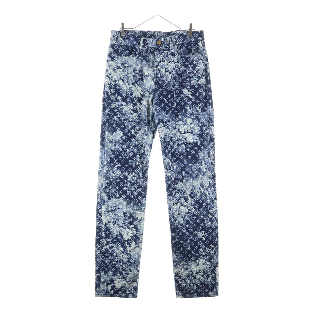 LOUIS VUITTON(ルイヴィトン) 21SS モノグラム タペストリー デニムパンツ ネイビー RM211M ZMC HKD02W