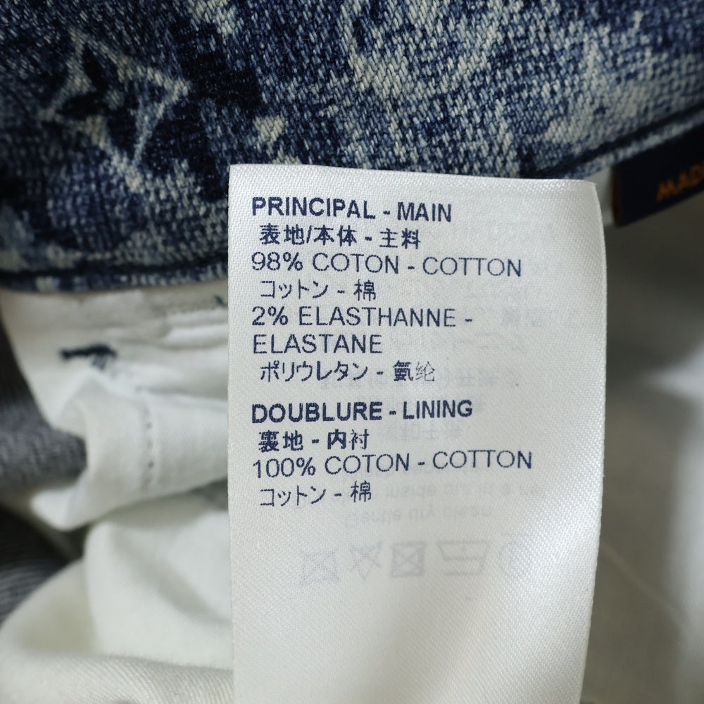 LOUIS VUITTON(ルイヴィトン) 21SS モノグラム タペストリー デニムパンツ ネイビー RM211M ZMC HKD02W