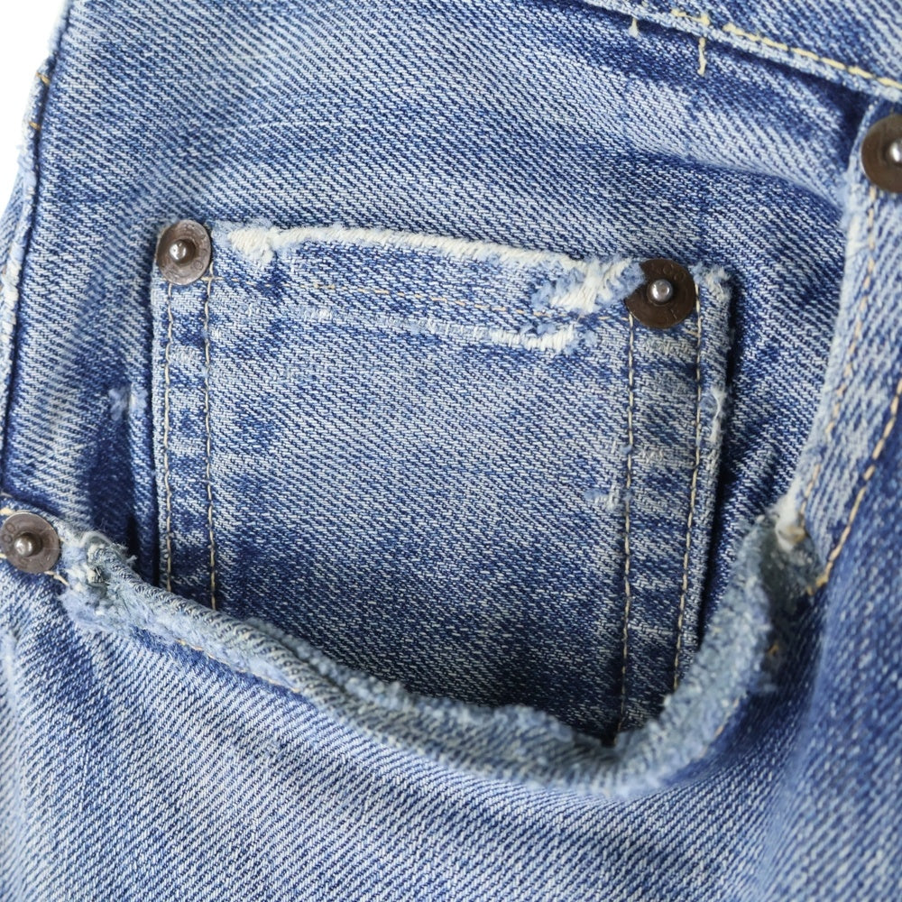 Levi's(リーバイス) 60s VINTAGE 501 BIGE 前期 ボタン裏4 Vステッチ ストレートデニムパンツ インディゴ