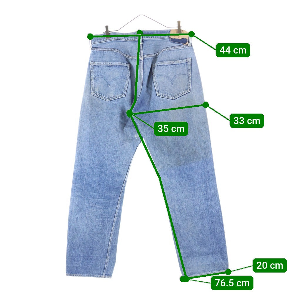 Levi's(リーバイス) 60s VINTAGE 501 BIGE 前期 ボタン裏4 Vステッチ ストレートデニムパンツ インディゴ