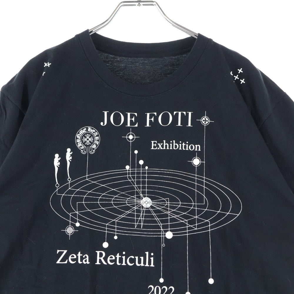 CHROME HEARTS(クロムハーツ) JOE FOTI EXHIBITION T Shirt ジョー フォティ スカル プリント 半袖シャツ カットソー ブラック