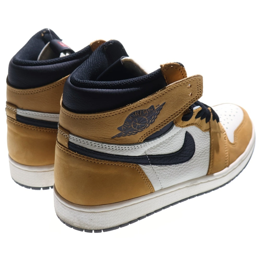 NIKE(ナイキ) AIR JORDAN 1 RETRO HIGH Rookie of The Year 555088-700 エアジョーダン 1 ハイカットスニーカー ルーキーオブザイヤー ベージュ/ホワイト US10/28cm