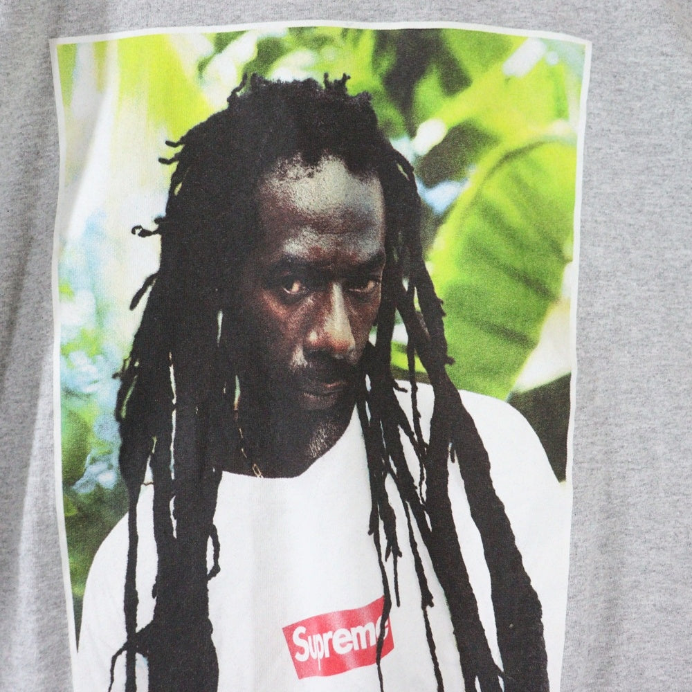 SUPREME(シュプリーム) 19SS Buju Banton Tee ブジュバントン フォトT プリント半袖Tシャツ カットソー グレー