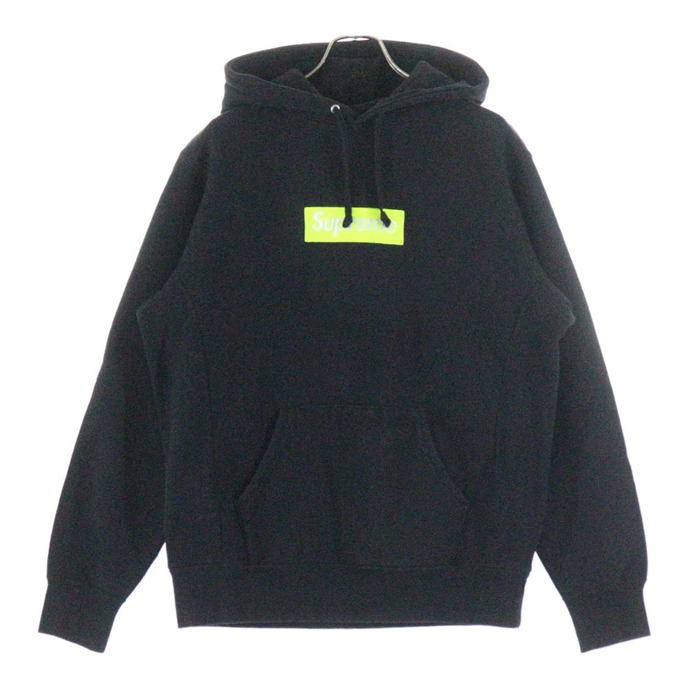 SUPREME(シュプリーム) 17AW Box Logo Hooded Sweatshirt ボックスロゴプルオーバーパーカー ブラック/イエロー