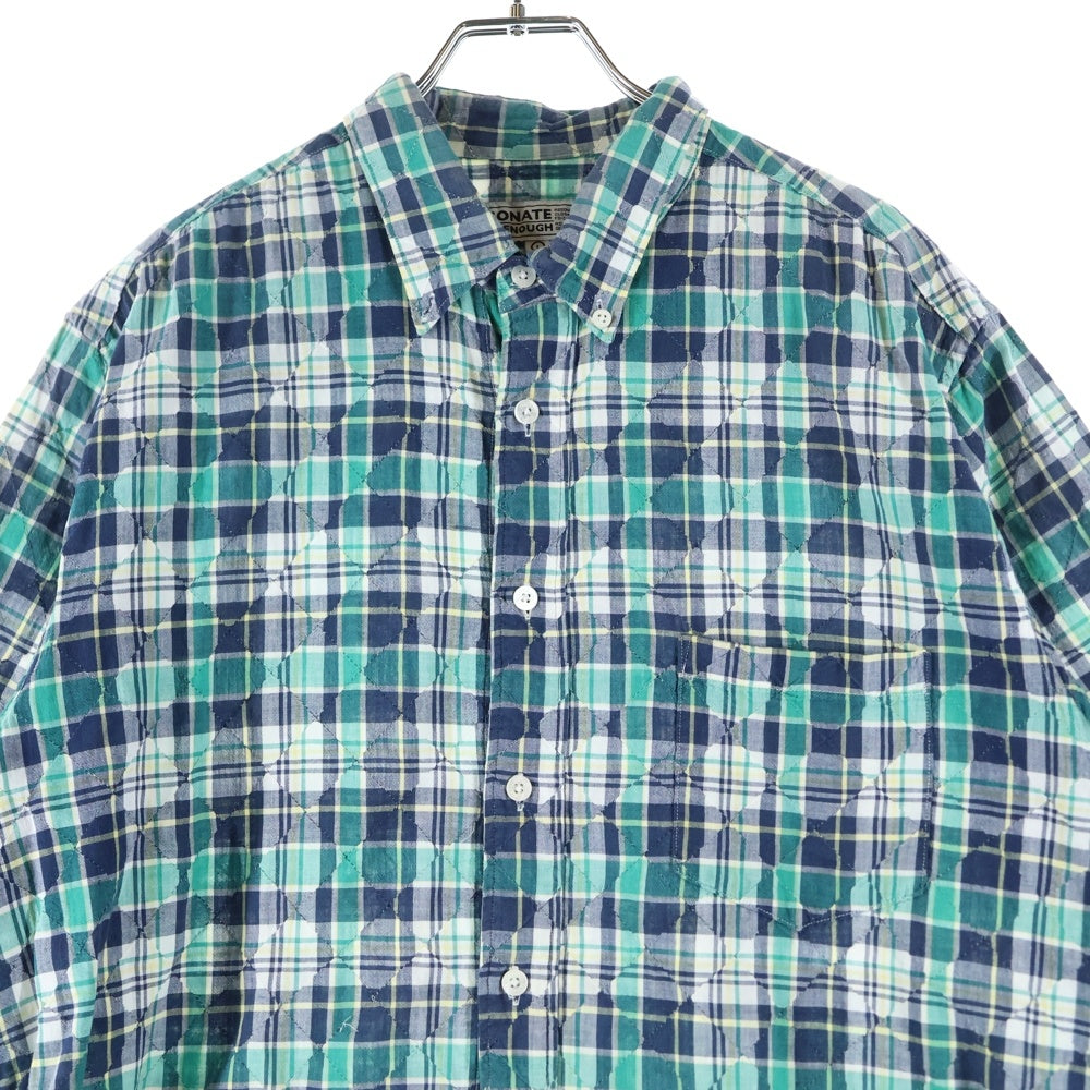 RESONATE GOODENOUGH(リゾネイトグッドイナフ) チェック柄 半袖シャツ グリーン RS-0707