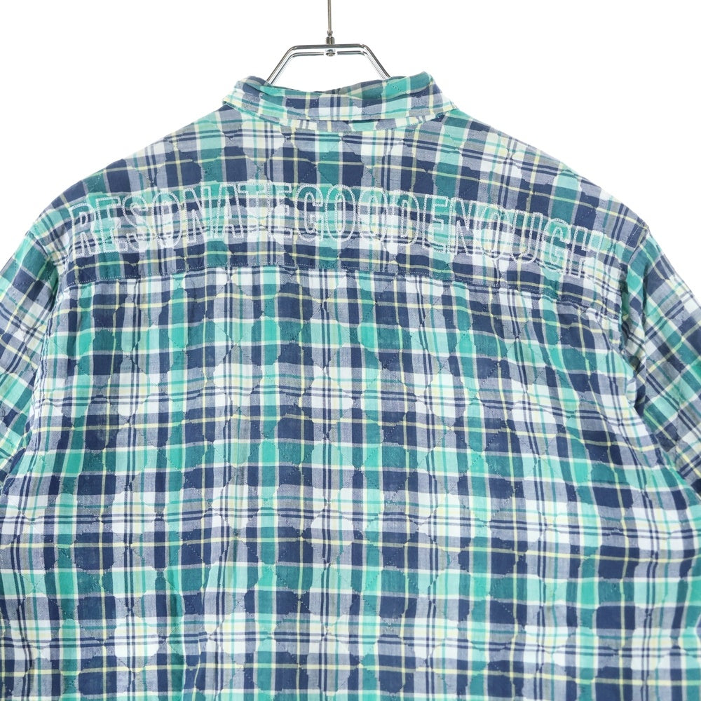 RESONATE GOODENOUGH(リゾネイトグッドイナフ) チェック柄 半袖シャツ グリーン RS-0707
