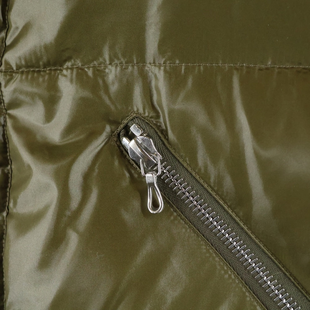 attack the mind 7(アタックザマインドセブン) ナイロン ジップアップ ダウンベスト カーキ