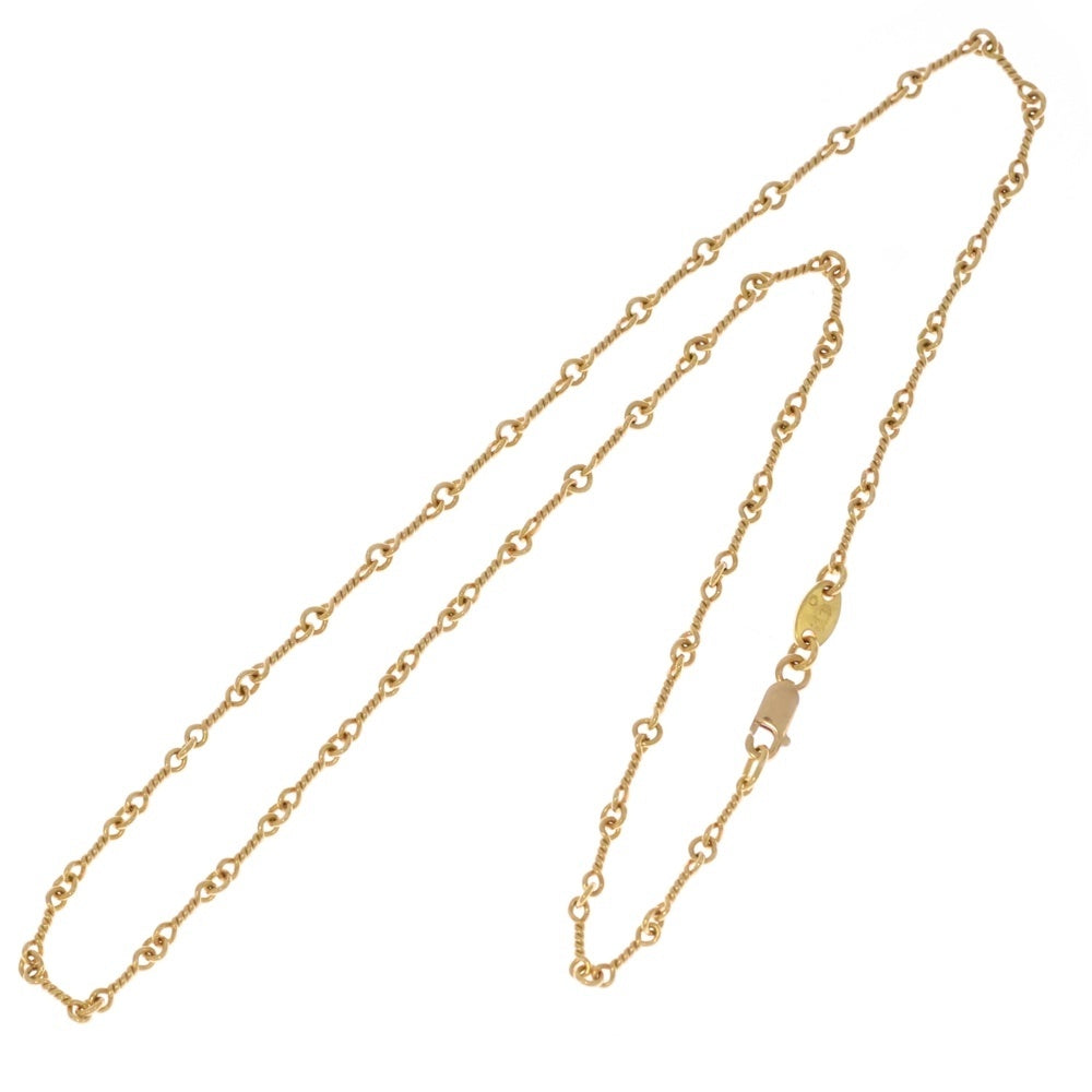 CHROME HEARTS(クロムハーツ) 22K NECKCHAIN T16 ツイストチェーンネックレス 16inch ゴールド BCA013