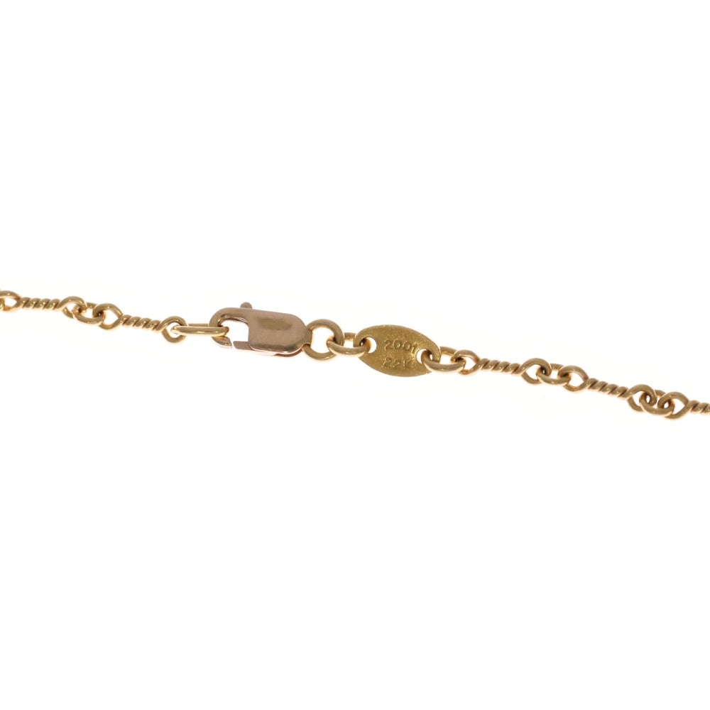 CHROME HEARTS(クロムハーツ) 22K NECKCHAIN T16 ツイストチェーンネックレス 16inch ゴールド BCA013