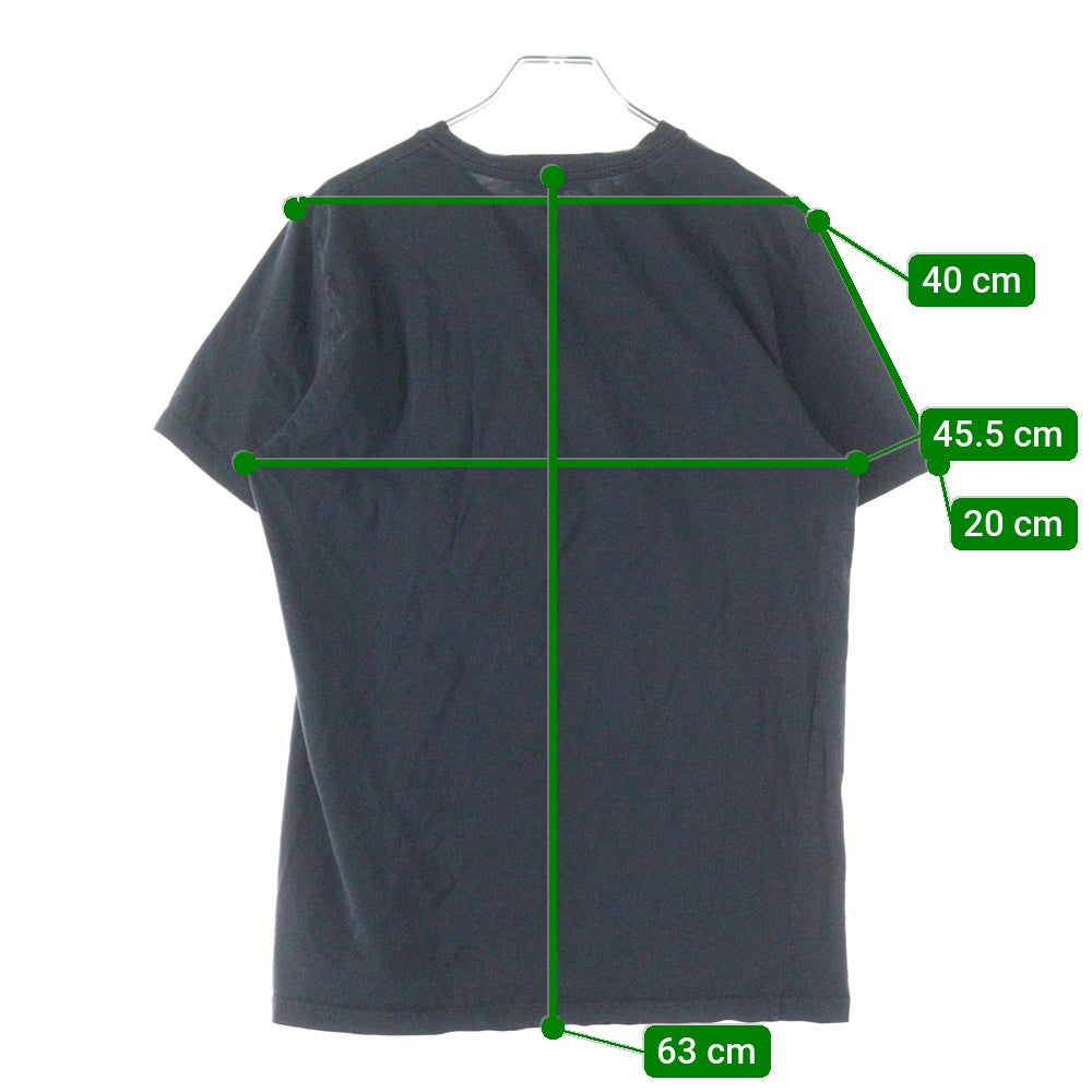 DIOR(ディオール) 17AW 立体ロゴ刺繍 クルーネック半袖Tシャツ ブラック 733J603W3610