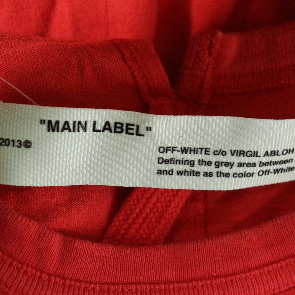 OFF-WHITE(オフホワイト) 18AW Bernini Over T-Shirt ベルニーニ 半袖Tシャツ カットソー レッド OMAA032F18185011