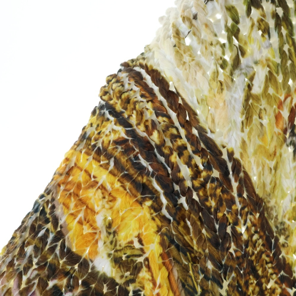 COMME des GARCONS HOMME PLUS(コムデギャルソンオムプリュス) 24SS グラフィックデザインニットセーター PM-N001 ホワイト