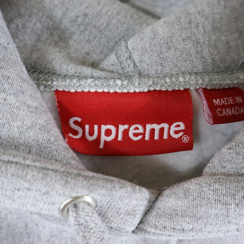 SUPREME(シュプリーム) 19AW Bandana Box Logo Hooded Sweatshirt バンダナ ボックスロゴ プルオーバー スウェット パーカー グレー/ブルー