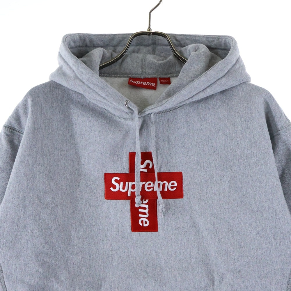 Supreme メッシュウェア グレー 赤色ロゴ SUPREME(シュプリーム) 20AW Cross Box Logo Hooded Sweatshirt クロス