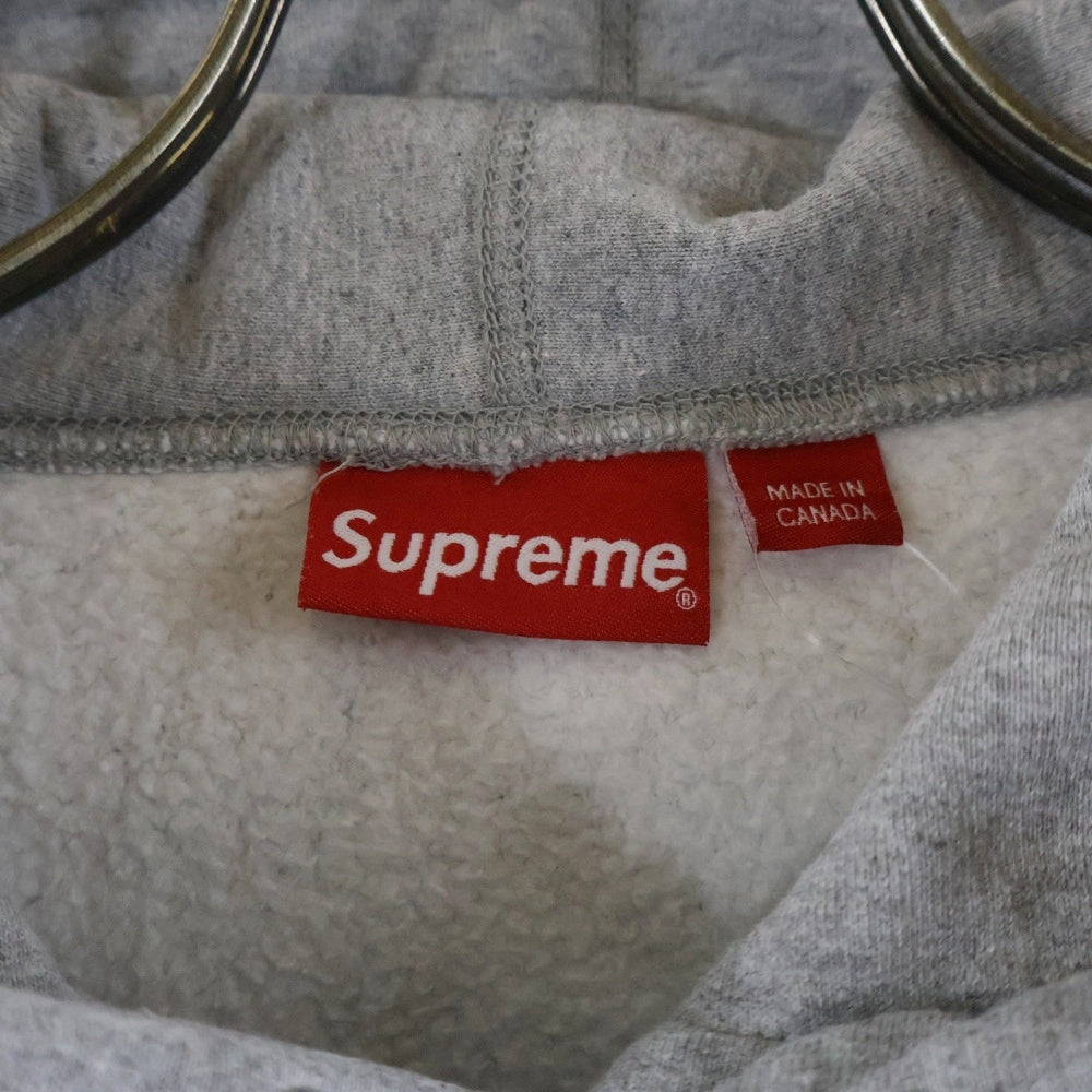 SUPREME(シュプリーム) 20AW Cross Box Logo Hooded Sweatshirt クロス ボックスロゴ刺繍 プルオーバースウェットパーカー フーディー グレー
