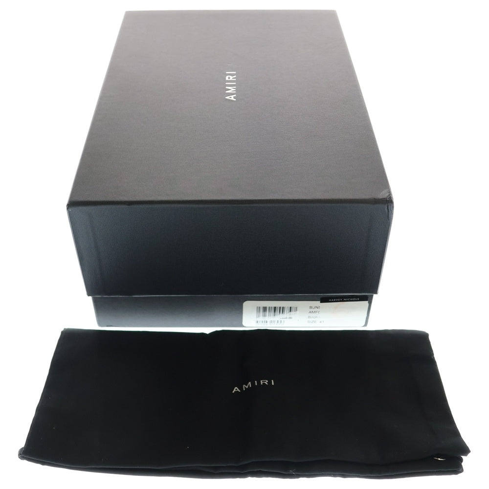 AMIRI(アミリ) Sunset Skate Sneaker スターパッチ スネーク ローカットスニーカー ブラック/ホワイト US8/26cm