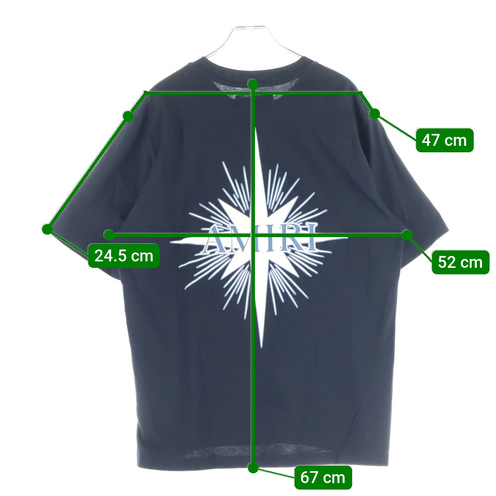 AMIRI(アミリ) Starburst スターバースト プリント半袖Tシャツ カットソー ブラック