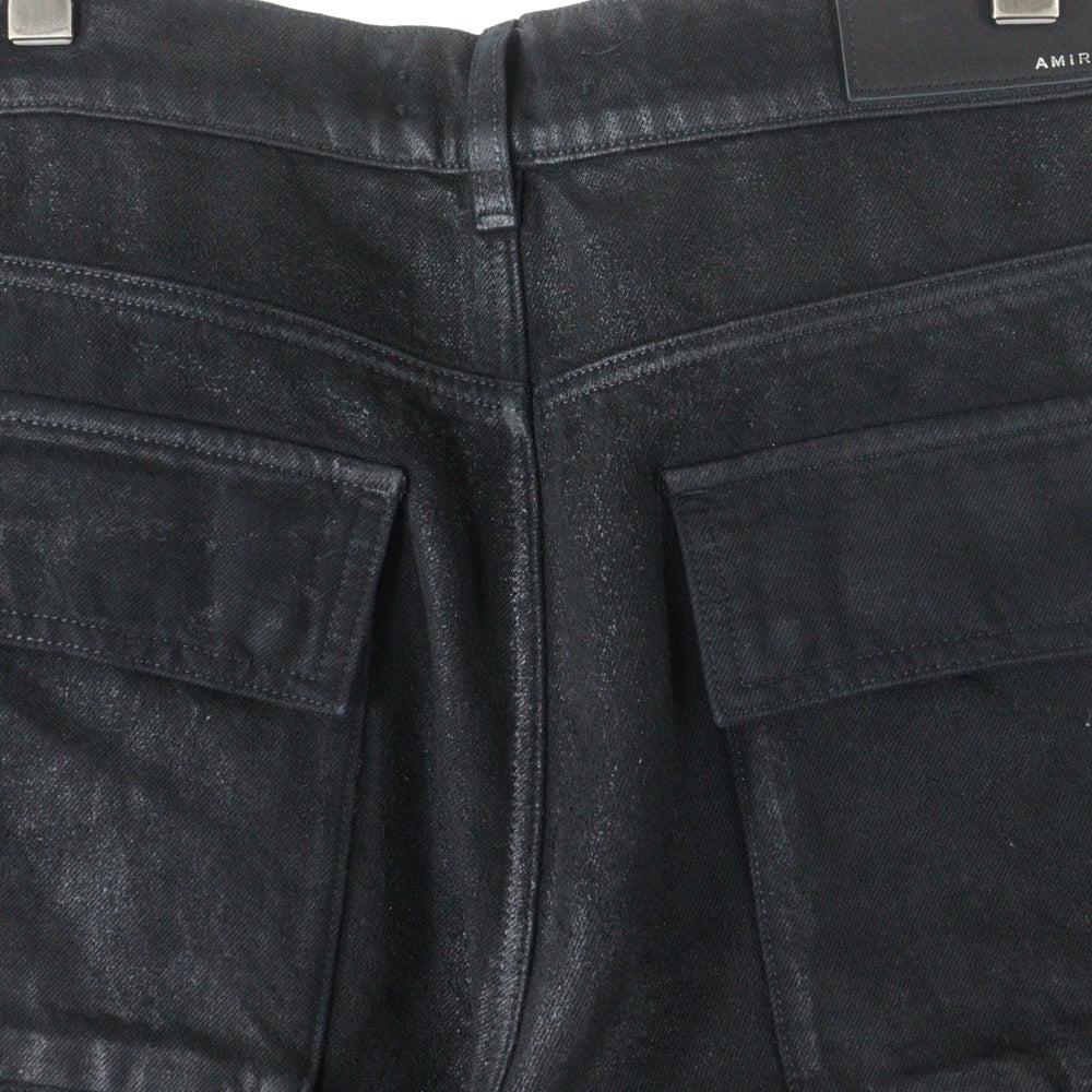 AMIRI(アミリ) Wax M65 BAGGY CARGO ワックス加工 M65 バギー カーゴパンツ ブラック