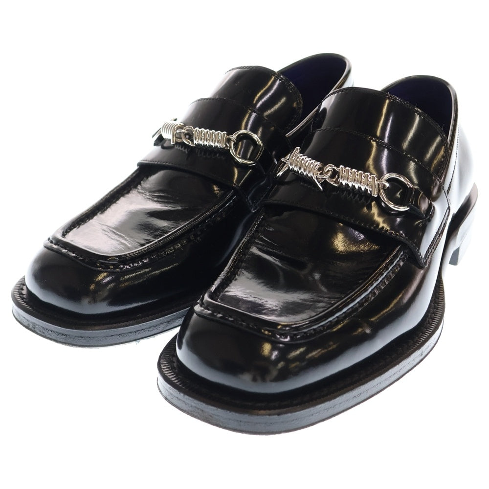 BURBERRY(バーバリー) ホースビット スクエアトゥローファー レザー シューズ ブラック ITCALLAN97MON