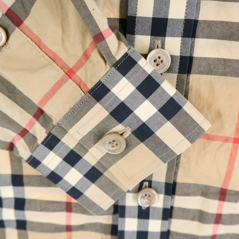 BURBERRY(バーバリー) ロゴアップリケ ノバチェック 長袖 シャツ