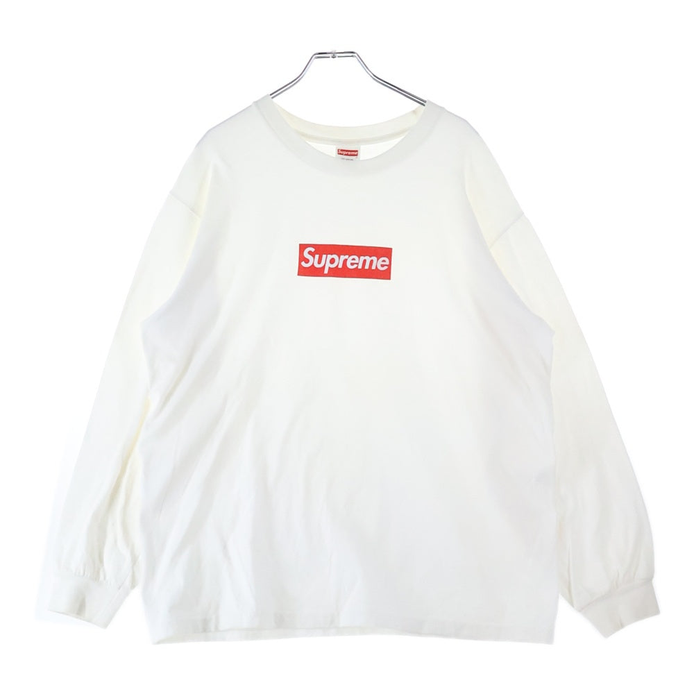 SUPREME(シュプリーム) 20AW Box Logo L/S Tee ボックスロゴ クルーネック長袖Tシャツ カットソー ホワイト