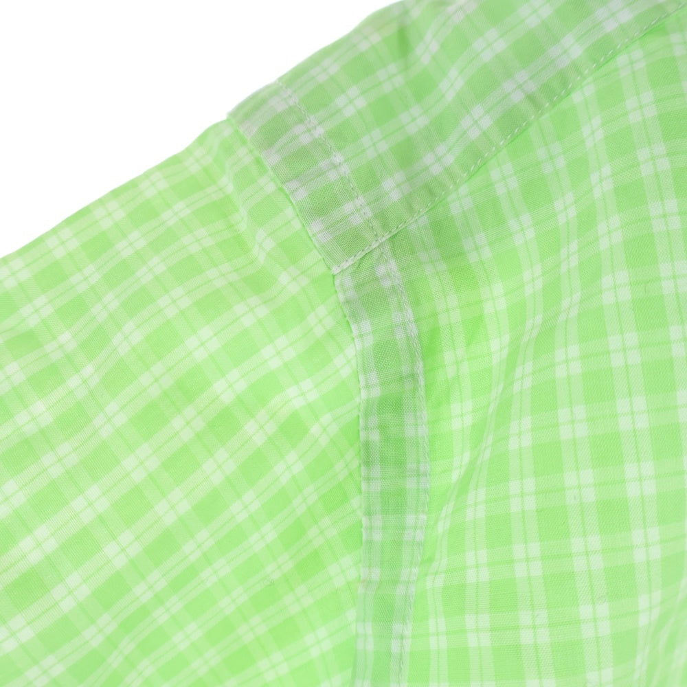 HERMES(エルメス) チェック柄 長袖シャツ カッターシャツ グリーン