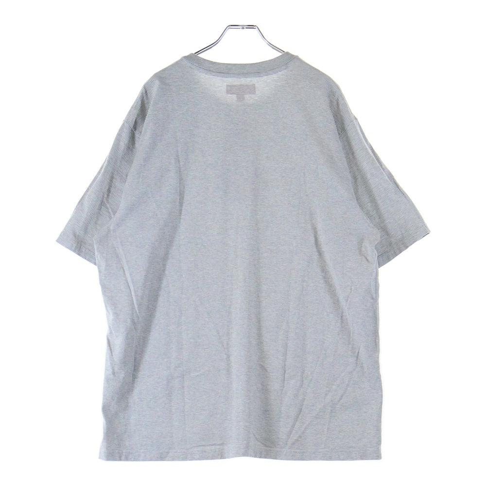 SUPREME(シュプリーム) 24SS Bouquet S/S Top ブーケ ロゴプリント ボーダー クルーネック半袖Tシャツ カットソー グレー