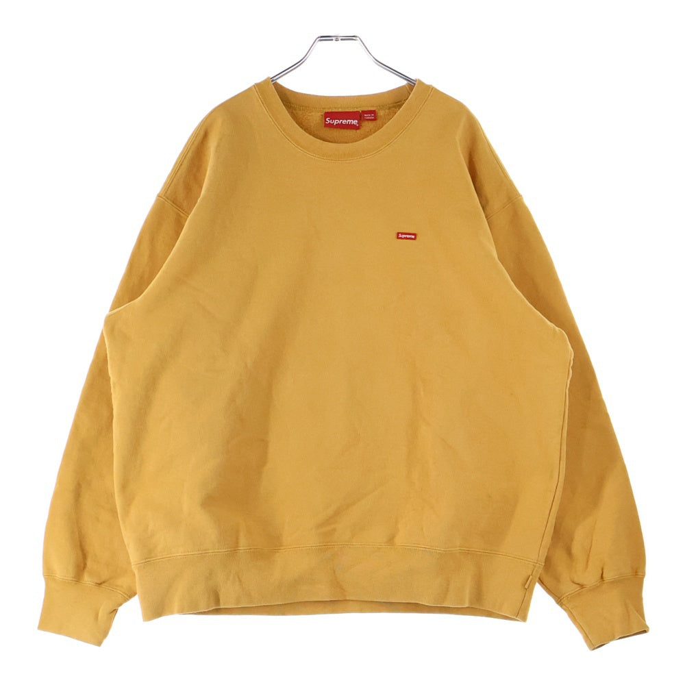 SUPREME(シュプリーム) 21AW Small Box Logo Sweatshirt スモールボックスロゴ クルーネック スウェットトレーナー イエロー
