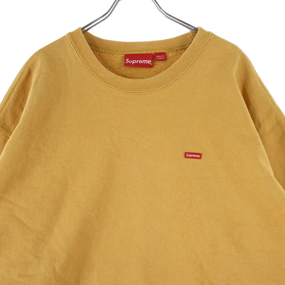 SUPREME(シュプリーム) 21AW Small Box Logo Sweatshirt スモールボックスロゴ クルーネック スウェットトレーナー イエロー