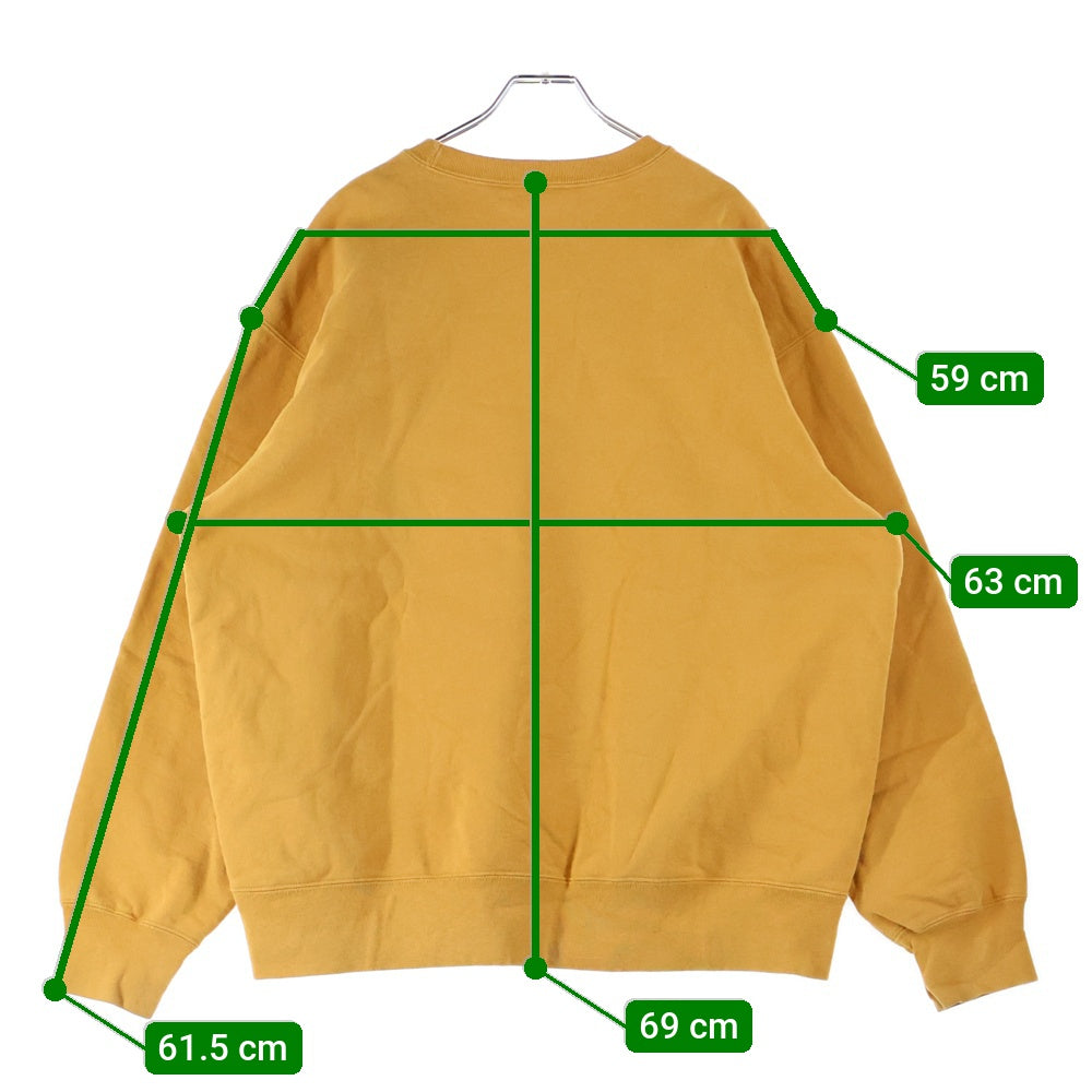 SUPREME(シュプリーム) 21AW Small Box Logo Sweatshirt スモールボックスロゴ クルーネック スウェットトレーナー イエロー
