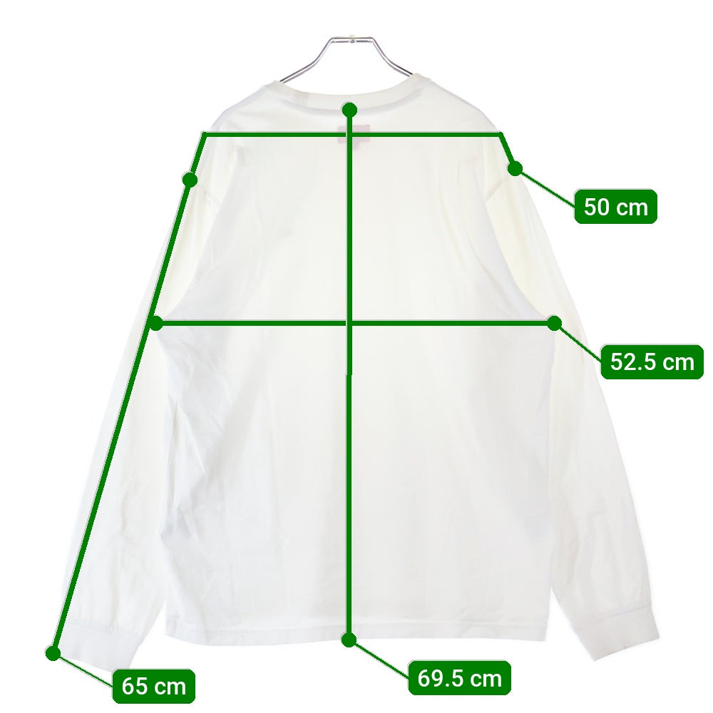 SUPREME(シュプリーム) Small Box Logo Tee スモール ボックス ロゴ クルーネック 長袖Tシャツ カットソー ホワイト