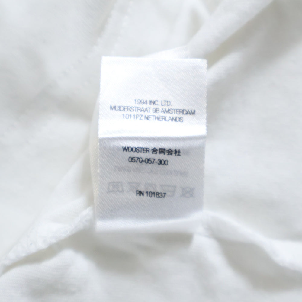 SUPREME(シュプリーム) 22AW Mock Neck L/S Top モックネック ワンポイントロゴ 刺繍 長袖Tシャツ カットソー ホワイト