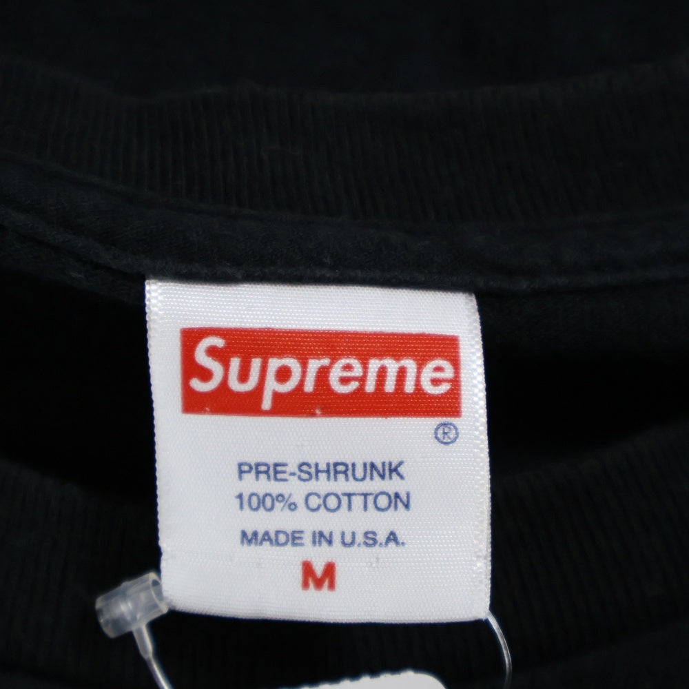 SUPREME(シュプリーム) 21SS×KAWS Chalk Logo Tee カウズ チョーク ボックスロゴ クルーネック 半袖Tシャツ カットソー ブラック