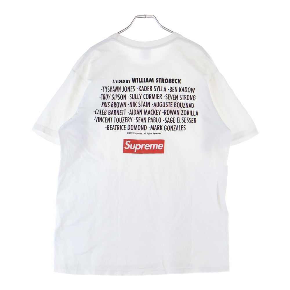SUPREME(シュプリーム) 22AW Play Dead Tee プレイデッド フロントプリント 半袖Tシャツ カットソー ホワイト