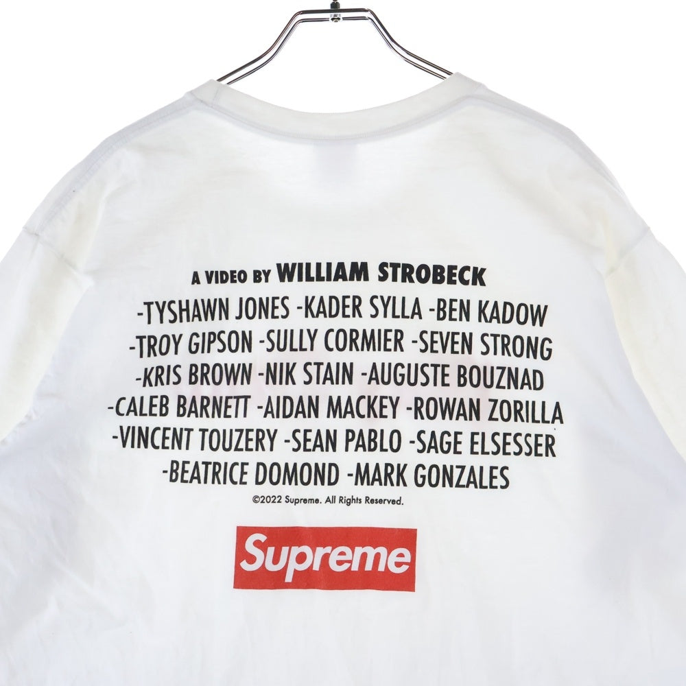 SUPREME(シュプリーム) 22AW Play Dead Tee プレイデッド フロントプリント 半袖Tシャツ カットソー ホワイト