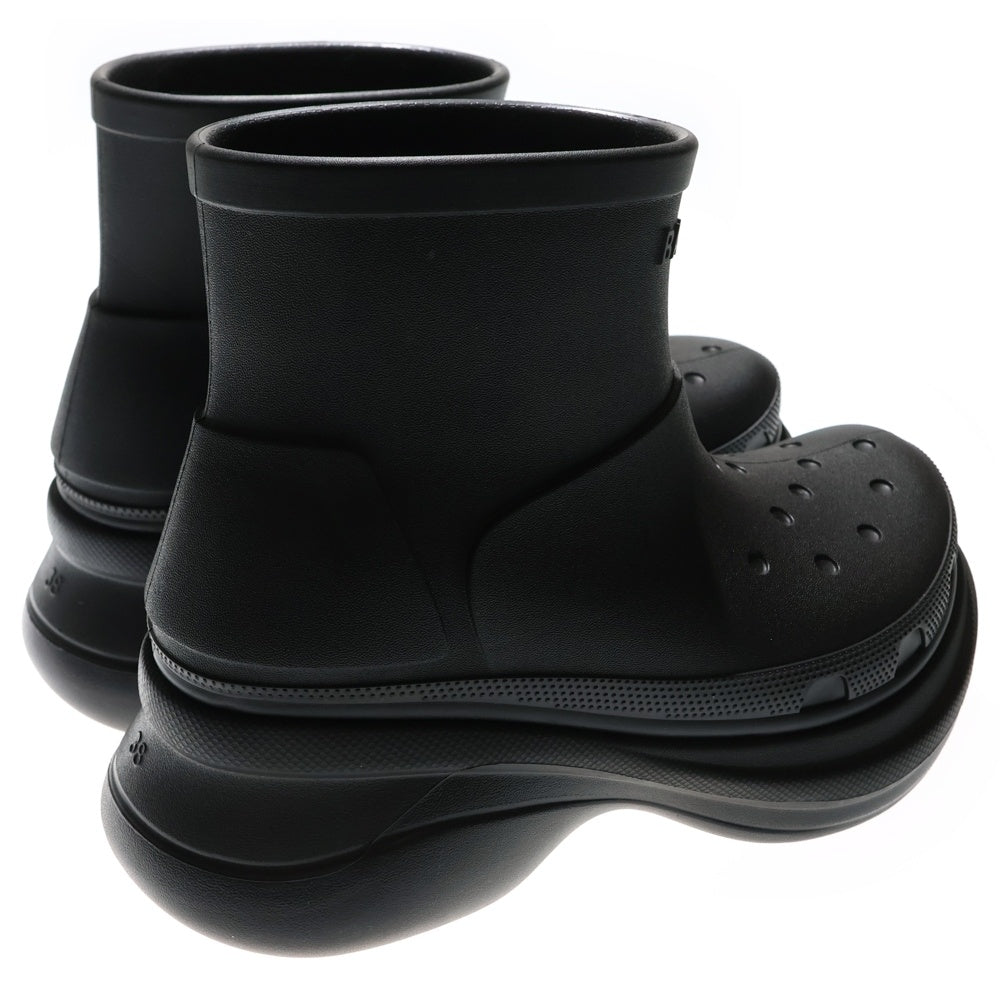 BALENCIAGA(バレンシアガ) ×Crocs クロックス アンクルラバーブーツ ブラック 713679