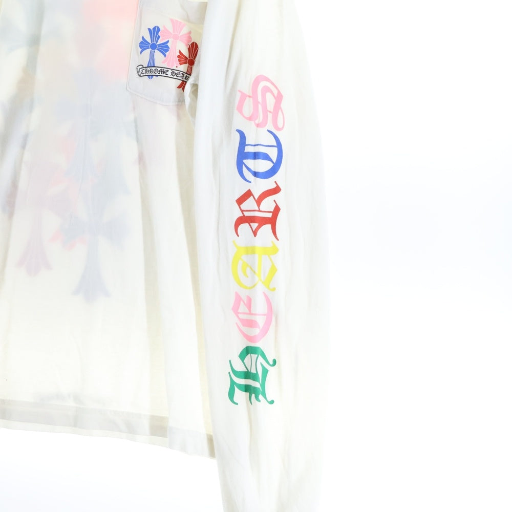 CHROME HEARTS(クロムハーツ) MLTCOL CEM CRS L/S マルチセメタリー 長袖Tシャツ カットソー ホワイト