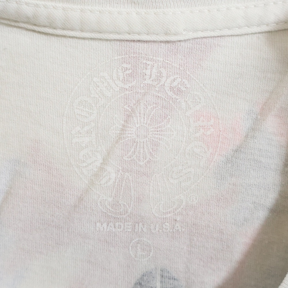 CHROME HEARTS(クロムハーツ) MLTCOL CEM CRS L/S マルチセメタリー 長袖Tシャツ カットソー ホワイト