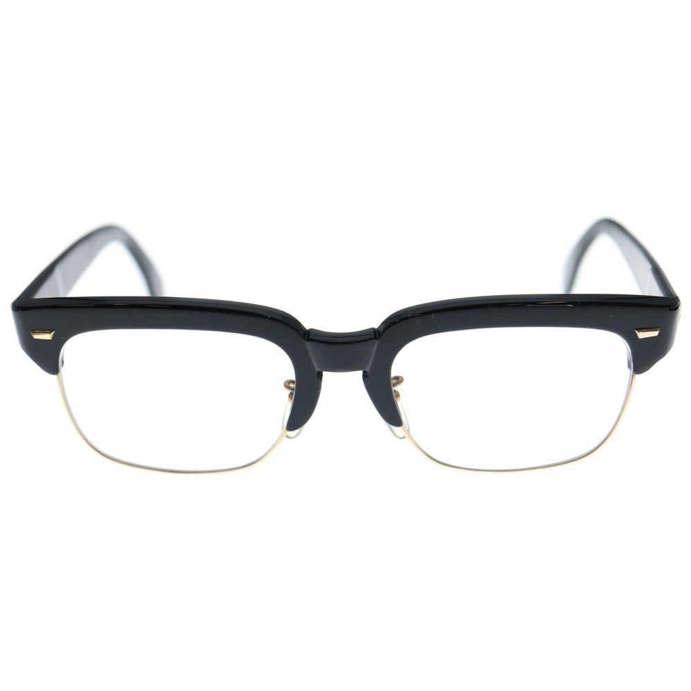 金子眼鏡(カネコガンキョウ) B-3 12KGF ウェリントン 眼鏡 アイウェア ブラック/ゴールド